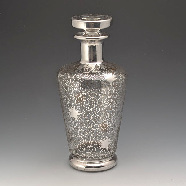 1950年代 フレンチヴィンテージ シルバーオーバーレイ ガラスデキャンタ Saint Graal